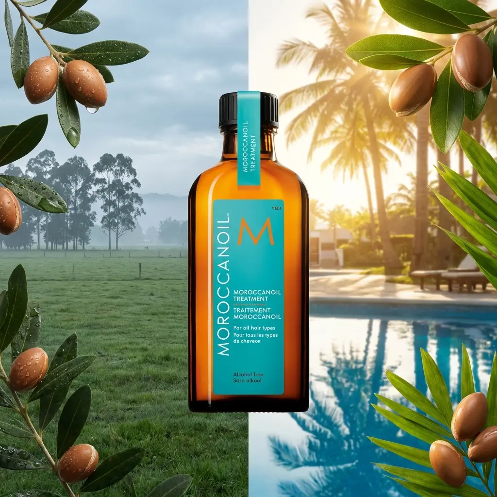 Aceite Moroccanoil para proteger el cabello del choque térmico entre Sabana y Tierra Caliente